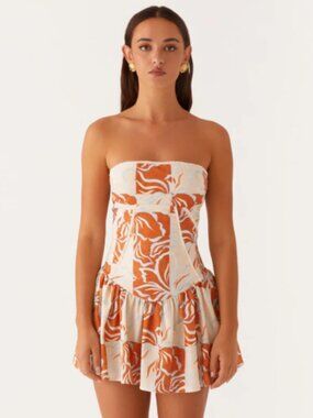 PEPPERMAYO LARNIE LINEN MINI DRESS